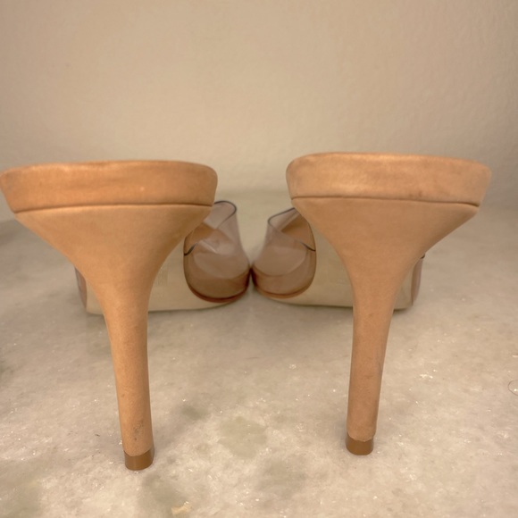 Steve Madden mule pointed toe sz 8 moxxi 3.5” heel tan pump - Picture 5 of 16